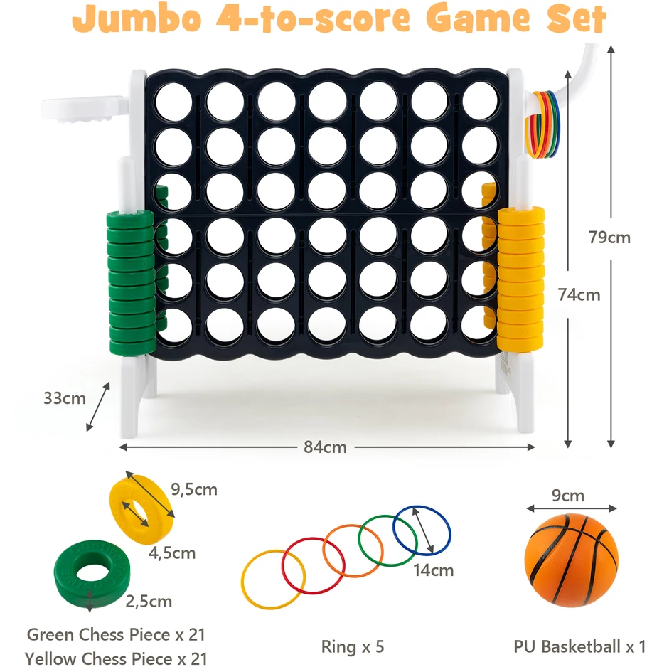 Promotion Giant Connect 4 Jumbo žaidimas baltas