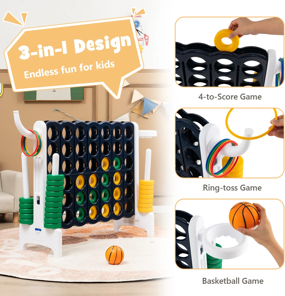 Promotion Giant Connect 4 Jumbo žaidimas baltas