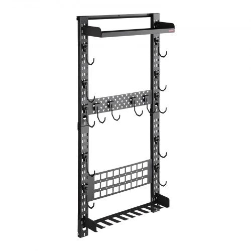 VEVOR Ginklų laikiklis tvirtinamas prie sienos RF-SN-045B, anglinis plienas, iki 5 šautuvų arba lygiavamzdžių ginklų, 61 x 18 x 14 cm