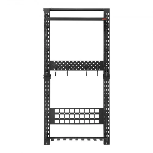 VEVOR Ginklų laikiklis tvirtinamas prie sienos RF-SN-045B, anglinis plienas, iki 5 šautuvų arba lygiavamzdžių ginklų, 61 x 18 x 14 cm