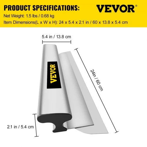 Koduva Glaistyklė gipso kartonui VEVOR, nerūdijantis plienas, 60 cm