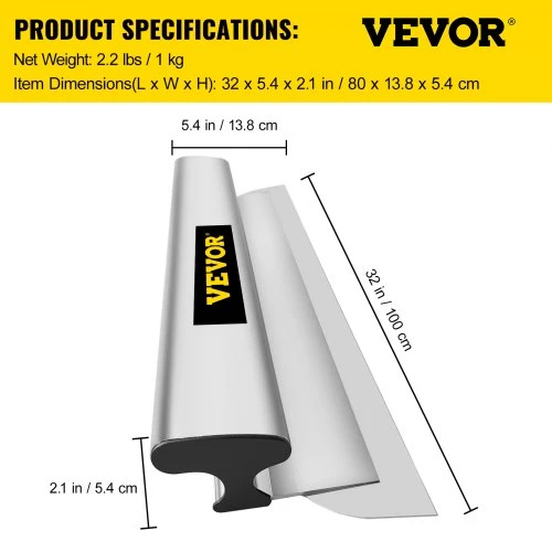 Koduva Glaistyklė gipso kartonui VEVOR, nerūdijantis plienas, 80 cm