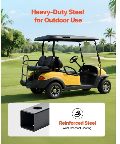 VEVOR Golf cart galinės sėdynės laikiklis MX24-111, juodas, 450 x 235 x 905 mm