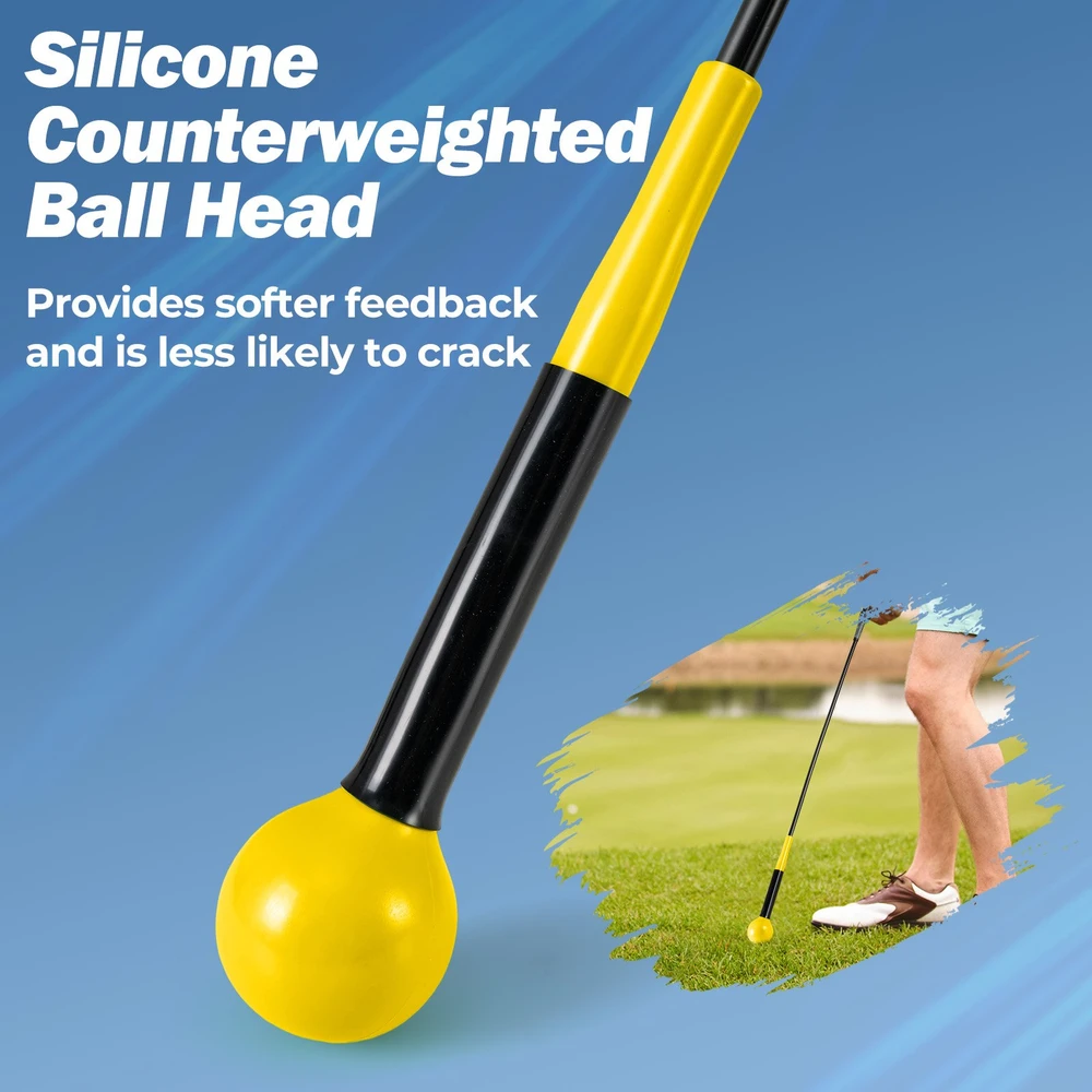 Promotion Golf svyravimo treneris 102cm su svoriu galvute geltonas