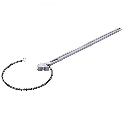 VEVOR Grandininis vamzdžių raktas TD06A-2, CRV, iki 34 cm, grandinės ilgis 122 cm