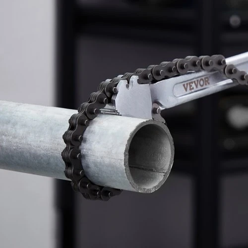 VEVOR Grandininis vamzdžių raktas TD06A-2, CRV, iki 34 cm, grandinės ilgis 122 cm