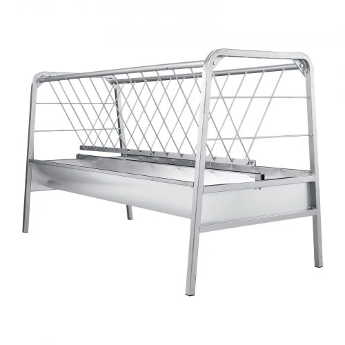VEVOR Gyvulių šėrykla T1097, 2 in 1, sidabrinė, 300 l, 147 x 70 x 87 cm