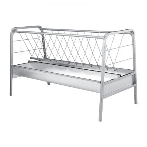 VEVOR Gyvulių šėrykla T1097, 2 in 1, sidabrinė, 300 l, 147 x 70 x 87 cm