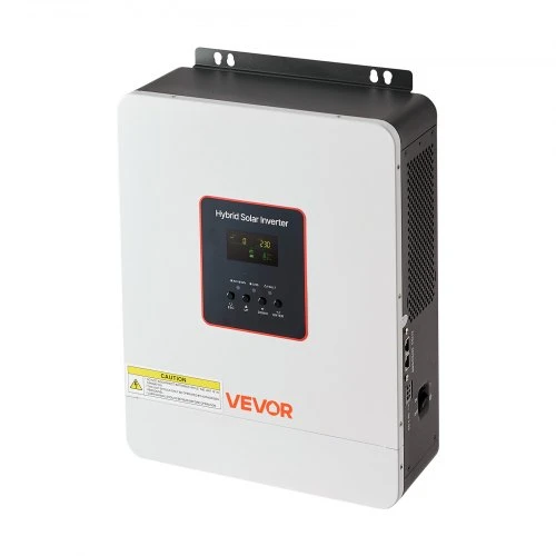 VEVOR Hibridinis saulės inverteris GD3024JMH, 3000 W, 24 V DC į 230 V AC, baltas
