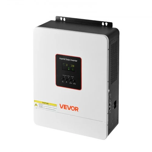 VEVOR Hibridinis saulės inverteris GD5548JMH, 4000 W, 24 V DC į 230 V AC, baltas