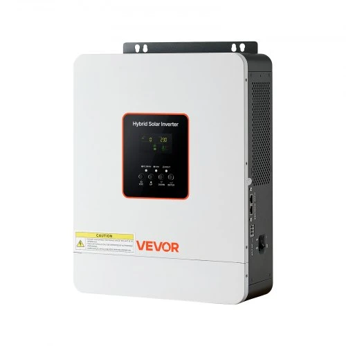 VEVOR Hibridinis saulės inverteris GD3024JMH, 3000 W, 24 V DC į 230 V AC, baltas