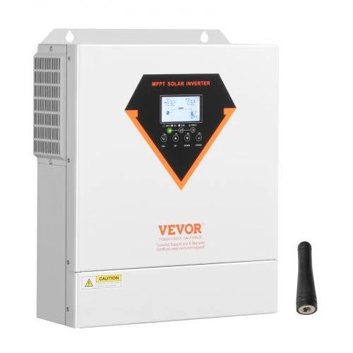 VEVOR Hibridinis saulės inverteris EM3500-24L, 3500 W, 24 V DC į 220/230 V AC