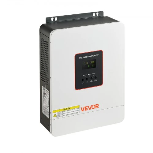 VEVOR Hibridinis saulės inverteris GD3024JMH, 3000 W, 24 V DC į 230 V AC, baltas