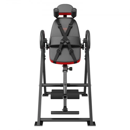 VEVOR Inversinis stalas QD003, plienas ir PU oda, raudona/juoda, iki 136 kg