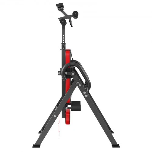 VEVOR Inversinis stalas QD003, plienas ir PU oda, raudona/juoda, iki 136 kg