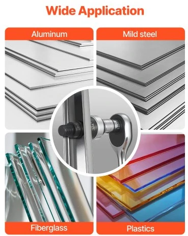 Koduva Išmušimo perforatorių rinkinys VEVOR MK-60, 12,7-50,8 mm, 6 dydžiai, 40Cr plienas