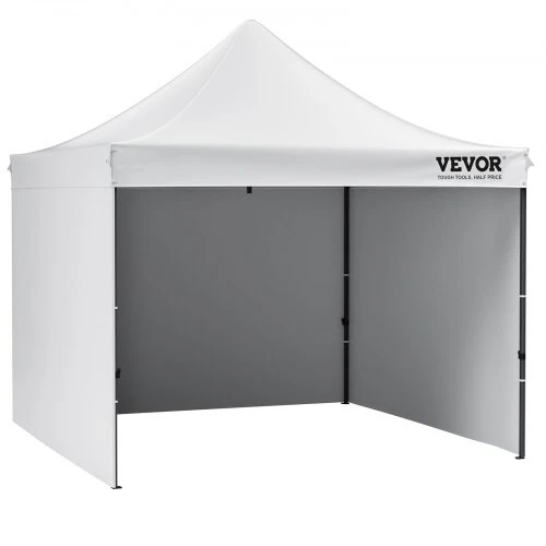 VEVOR Išskleidžiama pavėsinė su šoninėmis sienelėmis ir krepšiu, 305 x 305 cm, balta