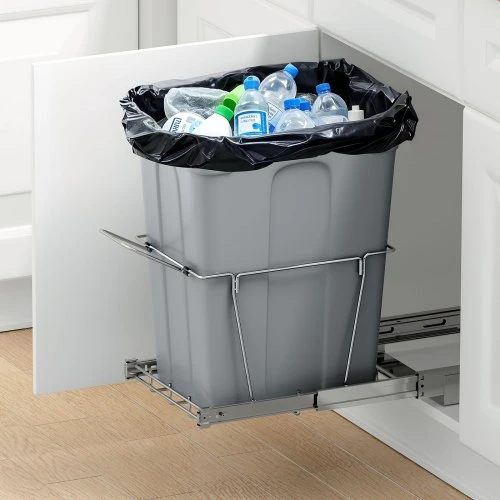Koduva Ištraukiama šiukšliadėžė VEVOR virtuvės spintelei, 33 l, PP ir geležis, 41 x 29 x 48 cm