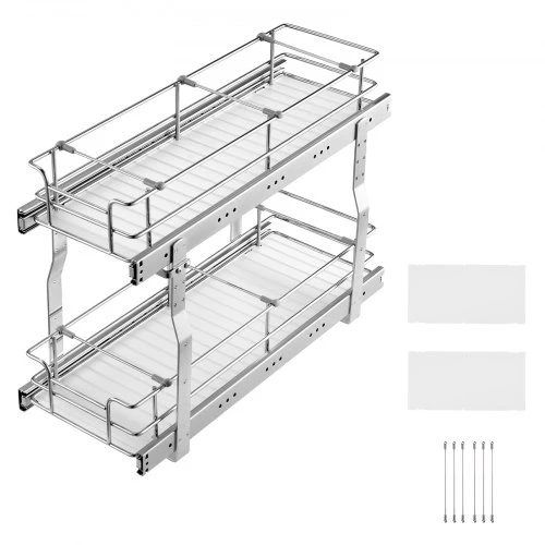 Koduva Ištraukiamas spintelės organizatorius VEVOR LX-C9358, plienas, 22 x 53 x 38 cm