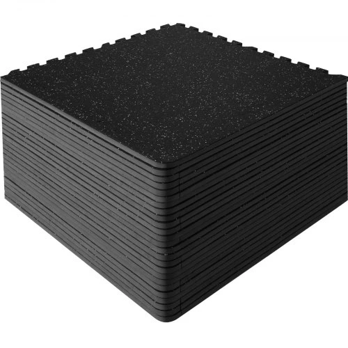 VEVOR Jungiami sporto grindų kilimėliai, 16 vnt., 31,5 x 31,5 x 1 cm, kupranugario / pilka / smėlio