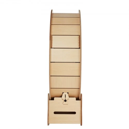 VEVOR Kačių bėgimo ratas, MDF, geltonas, 110 x 34 x 117 cm
