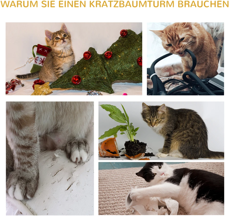 Aosom Kačių draskyklė 91 cm, daugiaaukštis katės bokštas, šviesiai mėlyna