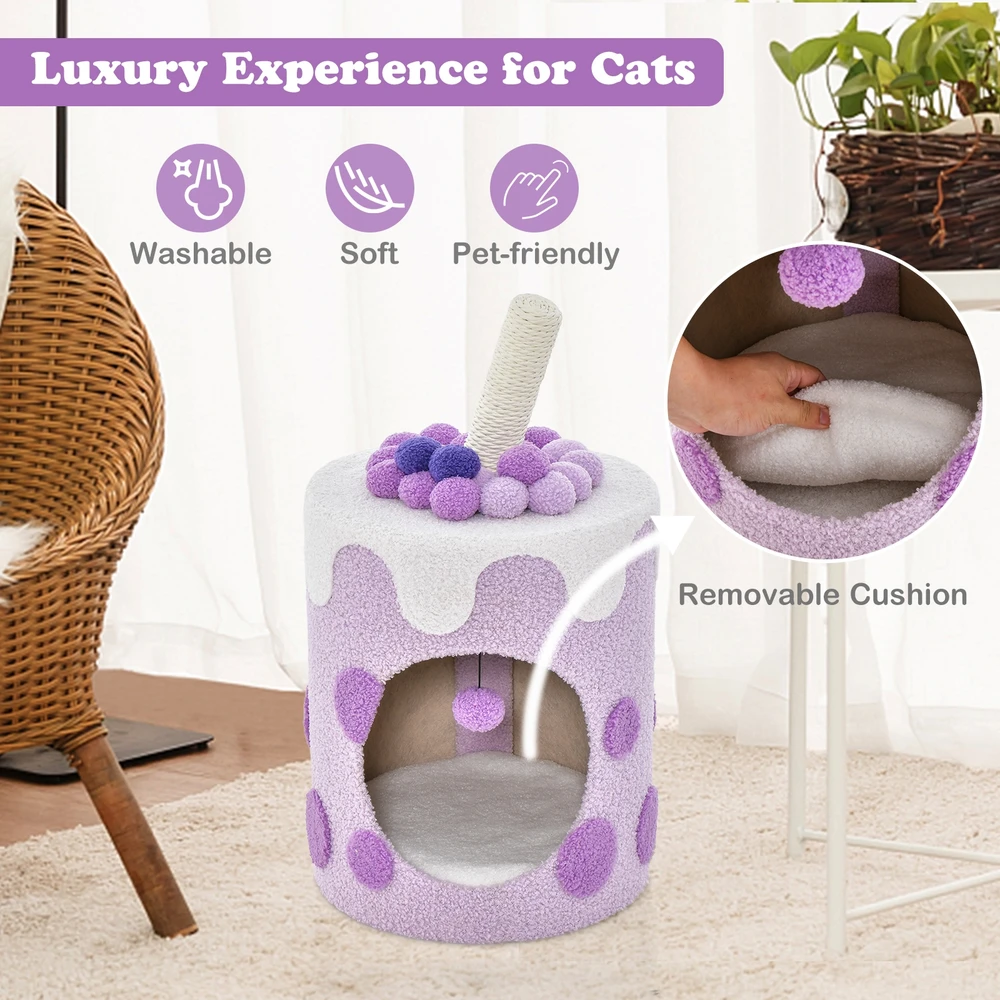 Promotion Kačių Medis Bubble Tea Violetinis