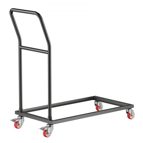 VEVOR Kėdžių vežimėlis VV44, 25 kėdėms, 136 kg, matinė juoda, 108 x 54 x 108 cm