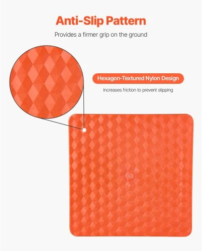 VEVOR Keltuvo pagrindas su rankenos laikikliu, PP, raudonas, 295 x 295 x 65 mm, iki 3175 kg