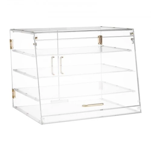 Koduva Kepinių vitrina VEVOR, 4 pakopų, skaidrus akrilas, 53 x 43,5 x 41,5 cm