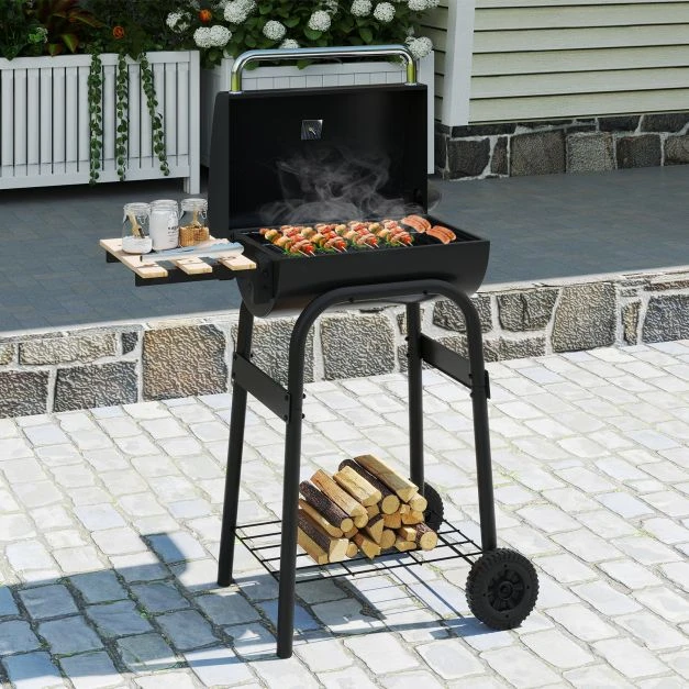 Promotion Kepsninė su anglimis, sulankstomu stalu ir termostatu juoda
