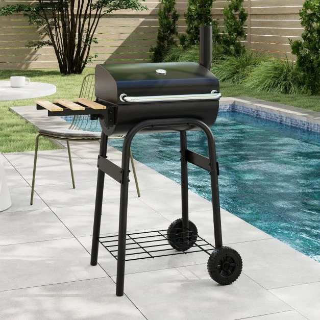 Promotion Kepsninė su anglimis, sulankstomu stalu ir termostatu juoda