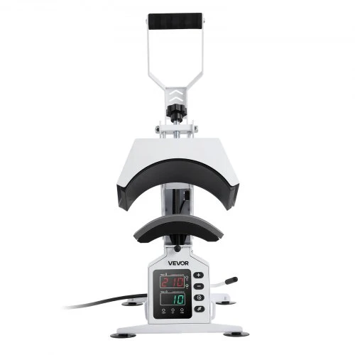 Koduva Kepurių termo presas VEVOR TLM-2310-S, su 4 keičiamomis plokštėmis ir kepurių plėtikliu, baltas, 36 x 22 x 35 cm