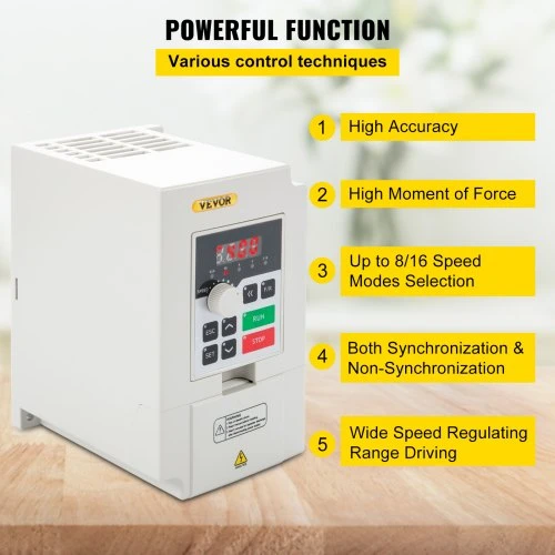 VEVOR Kintamo dažnio keitiklis H100-3S2-1B, 3 kW, 220 V