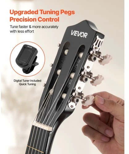 VEVOR Klasikinė gitara M5831, 960 mm, juoda