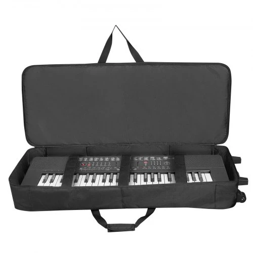 VEVOR Klavišinių instrumentų dėklas 88 klavišams, 104 x 43 x 13 cm, su ratukais