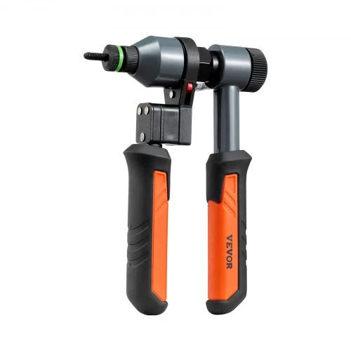 VEVOR Kniedžių veržlių įrankio rinkinys DY-8809, 21 cm, oranžinis / juodas, su 10 antgalių ir 100 veržlių