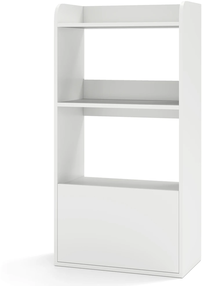 Promotion Knygų spinta su stalčiumi, 55x29x105 cm, balta