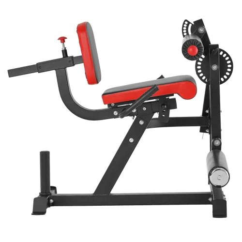 Koduva Kojų tiesimo ir lenkimo treniruoklis VEVOR UB2903A, anglinis plienas, juoda / raudona, iki 318 kg, 111 x 91 x 91 cm