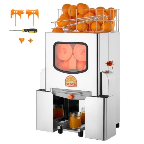 VEVOR Komercinė citrusinių vaisių sulčiaspaudė NS2000E-3, 120 W, nerūdijantis plienas, 50 x 34 x 78 cm