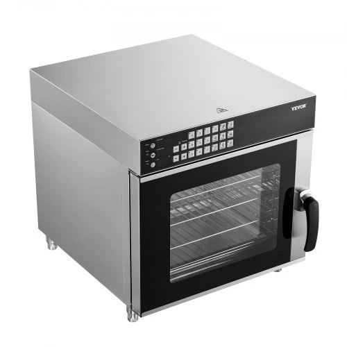 VEVOR Komercinė konvekcinė orkaitė FD-68DE, 58 l, 2800 W, 4 lygių, nerūdijantis plienas