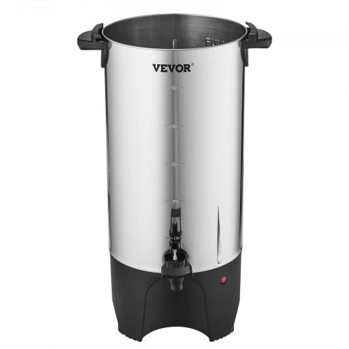 VEVOR Komercinis kavos virimo urnas KLY-7.4K, 7,4 l / 50 puodelių, 1000 W, sidabrinis
