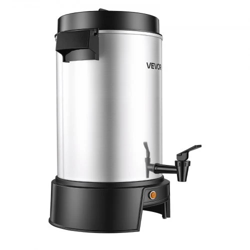 VEVOR Komercinis kavos virimo urnas, 6,3 l, 42 puodelių, 1190 W, natūralaus aliuminio