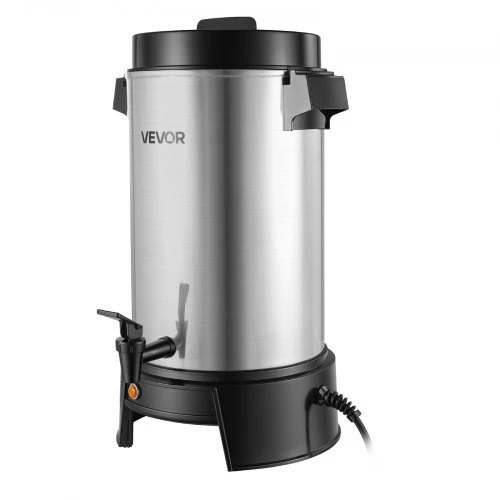 VEVOR Komercinis kavos virimo urnas, 6,3 l, 42 puodelių, 1190 W, natūralaus aliuminio