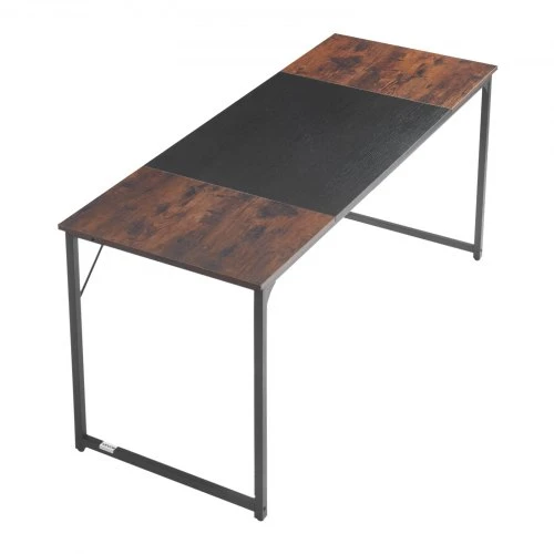 VEVOR Kompiuterio stalas ZH606, 160 x 60 x 75 cm, kaimiška ruda ir juoda