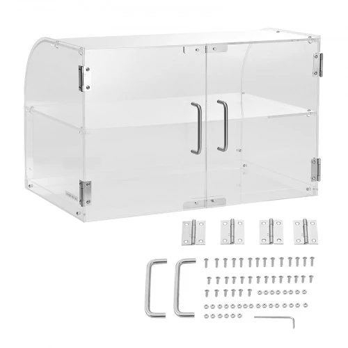 Koduva Konditerijos vitrina VEVOR CX-03, 2 aukštų, akrilas, 56 x 36 x 36 cm