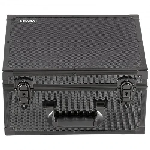 VEVOR Kortelių dėžė CF1429, 3 skyrių, su mechaniniu užraktu, 36 x 22 x 34 cm