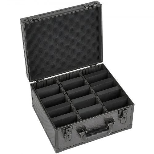 VEVOR Kortelių dėžė CF1429, 3 skyrių, su mechaniniu užraktu, 36 x 22 x 34 cm