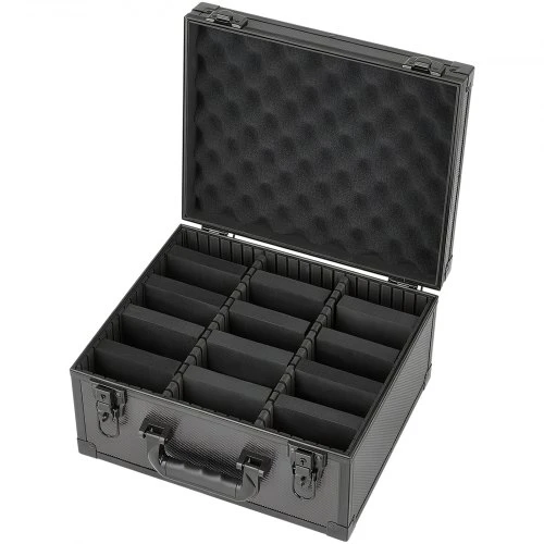 VEVOR Kortelių dėžė CF1429, 3 skyrių, su mechaniniu užraktu, 36 x 22 x 34 cm
