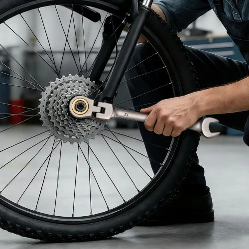 VEVOR Lankstomų terkšlinių veržliarakčių rinkinys, 12 vnt., 8-19 mm, Cr-V plienas, su dėklu